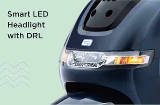 iQube Electric Smart LED Headlight with DRL