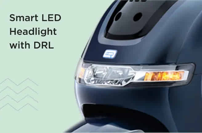 TVS iQube Electric Smart LED Headlight with DRL