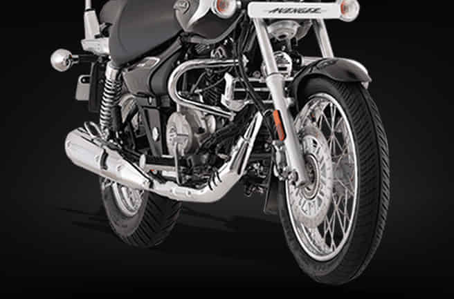 Bajaj Avenger Cruise 220 Spoked Wheels with Robust Tyres Bajaj Avenger Cruise 220 Spoked Wheels with Robust Tyres