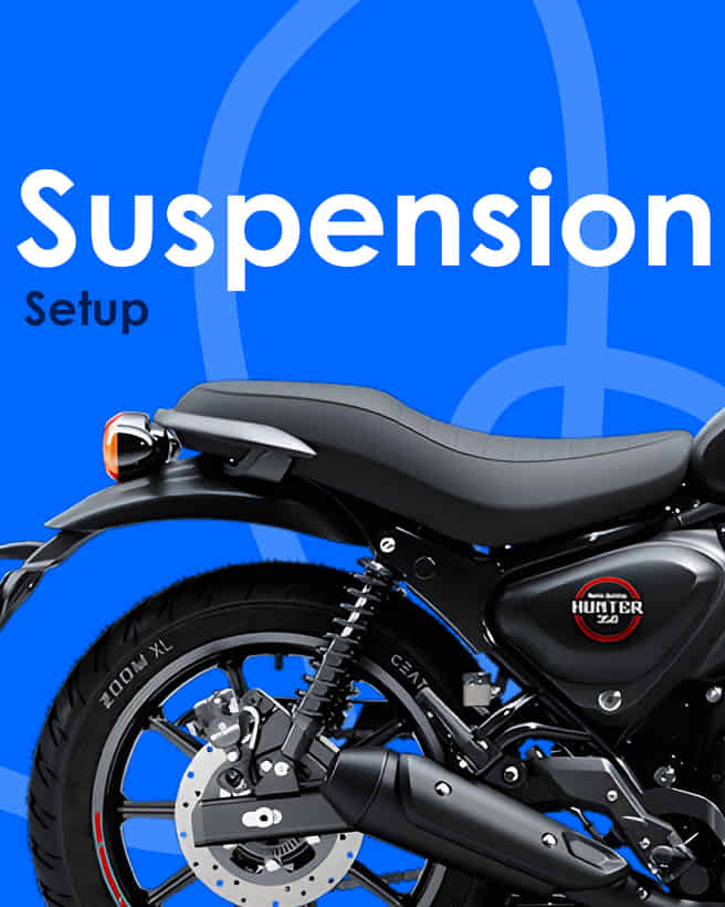 Royal Enfield Hunter 350 Suspension Setup