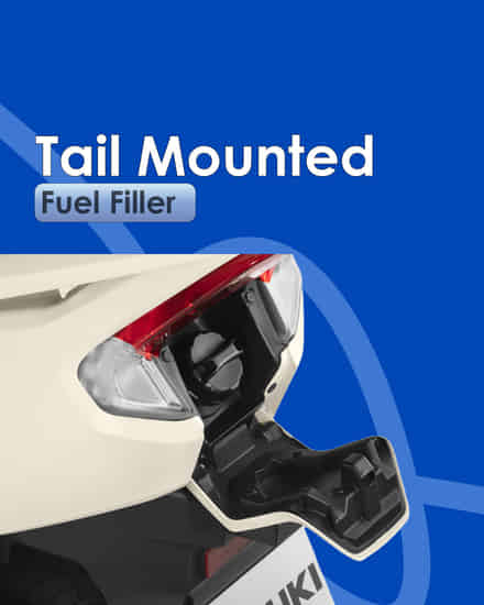Suzuki Burgman Street Tail Mounted Fuel Filler