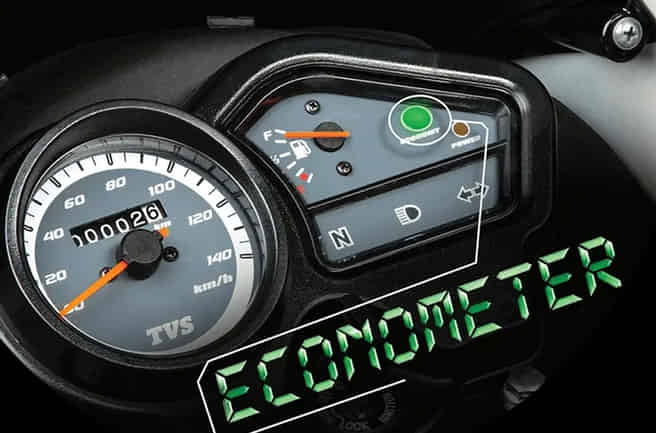 TVS Sport The analogue-digital instrument cluster 
