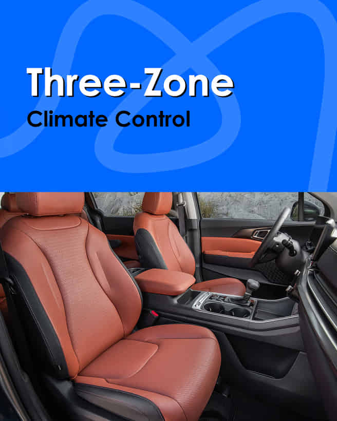 KIA Carnival Three-Zone Climate Control
