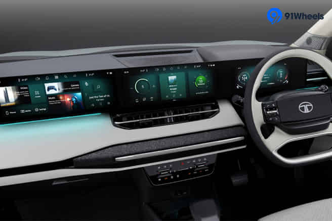 Tata Sierra EV Triple-Screen Cockpit