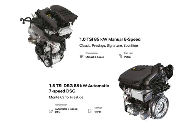 Skoda Slavia Turbocharged Petrol Engines