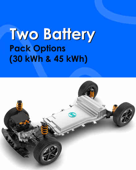 Tata Nexon EV Two Battery Pack Options (30 kWh & 45 kWh)