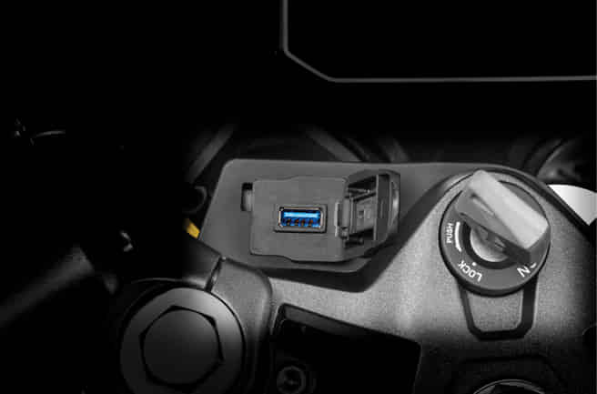 Hero Karizma XMR USB Charging Port