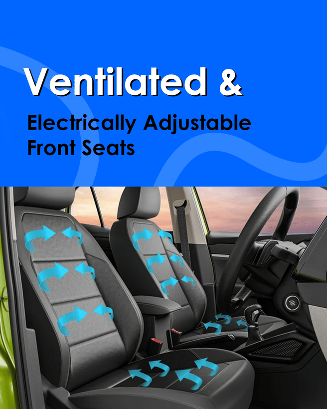 Skoda Kylaq Ventilated & Electrically Adjustable Front Seats
