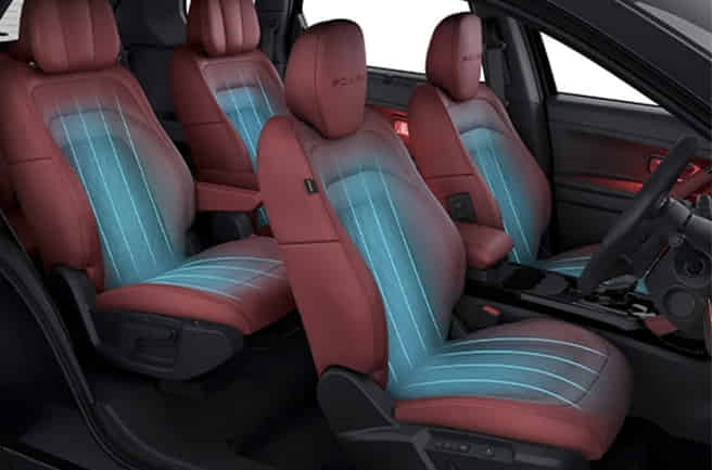 Tata Safari Ventilated Front & Rear Seats