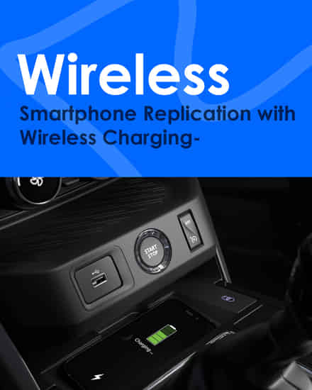 Renault Kiger Wireless Smartphone Replication with Wireless Charging
