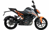 KTM 160 Duke Silver Metallic Matte colour Bikes