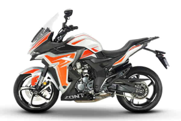 Zontes 350X in Silver and Orange