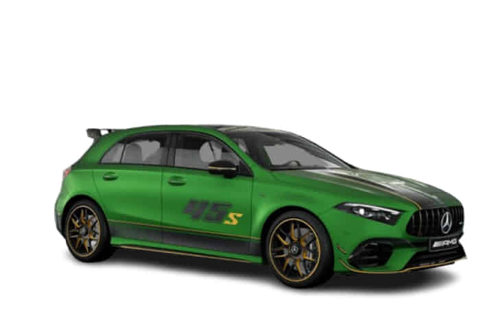 Mercedes-Benz AMG A 45 S in Light Green Magno