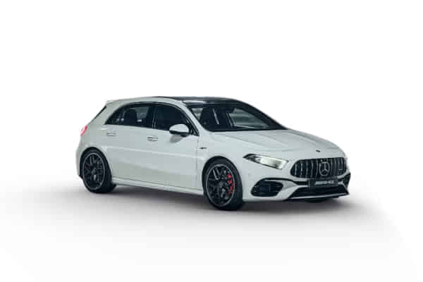 AMG A 45 S in Polar White