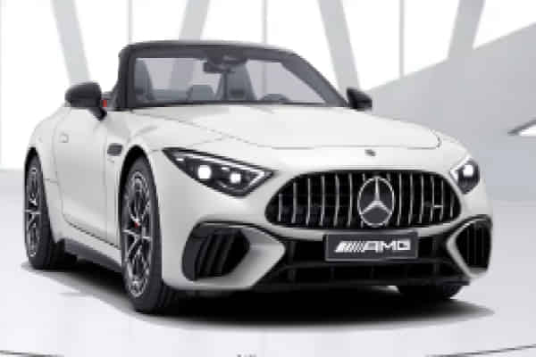 AMG SL55 Roadster in MANUFAKTUR opalite white bright AMG SL55 Roadster in MANUFAKTUR opalite white bright