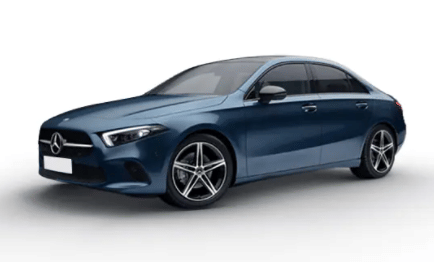 A Class Limousine in Spectral Blue A Class Limousine in Spectral Blue