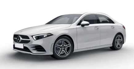 A Class Limousine in Polar White A Class Limousine in Polar White