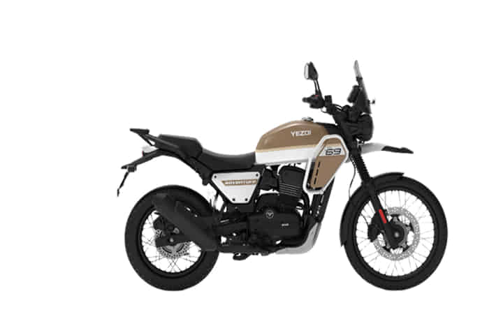 Yezdi Adventure in Twin Head Light Desert Khaki Yezdi Adventure in Twin Head Light Desert Khaki