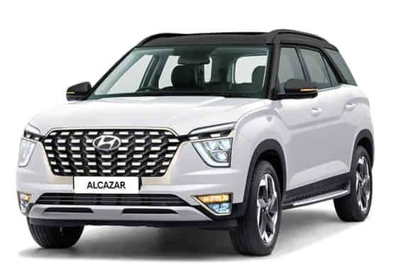 Alcazar 2021-2024 in Polar white with phantom black roof Alcazar 2021-2024 in Polar white with phantom black roof