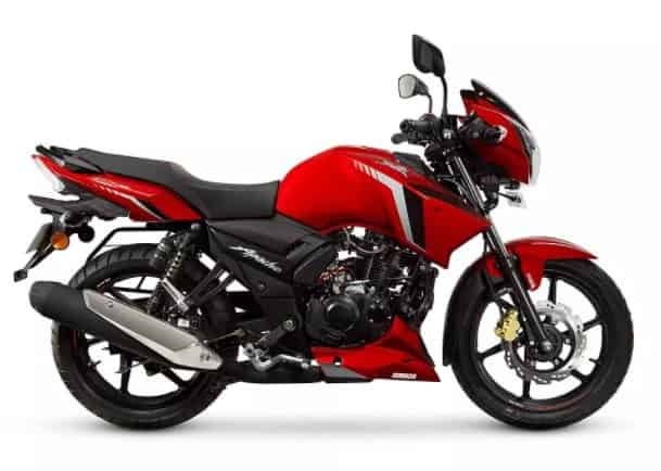 TVS Apache RTR 160 2V 2020-2023 in Gloss Red TVS Apache RTR 160 2V 2020-2023 in Gloss Red