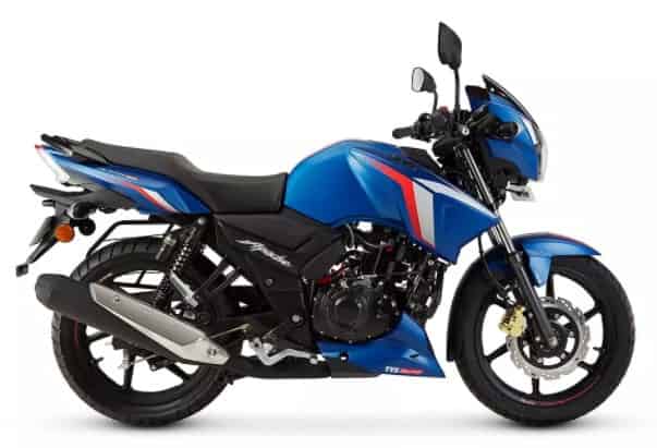 TVS Apache RTR 160 2V 2020-2023 in Matte Blue TVS Apache RTR 160 2V 2020-2023 in Matte Blue