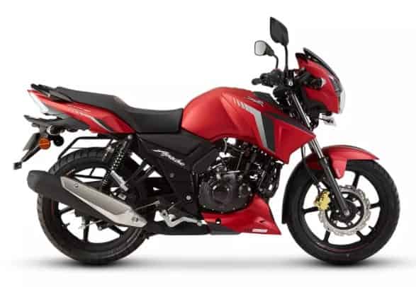 TVS Apache RTR 160 2V 2020-2023 in Matte Red TVS Apache RTR 160 2V 2020-2023 in Matte Red