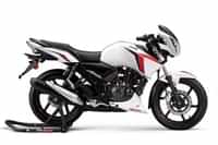 TVS Apache RTR 160 2V 2020-2023 Pearl White colour Bikes TVS Apache RTR 160 2V 2020-2023 Pearl White colour Bikes