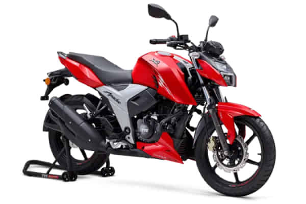 TVS Apache RTR 160 4V in Racing Red