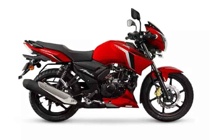 TVS Apache RTR 160 in Racing Red