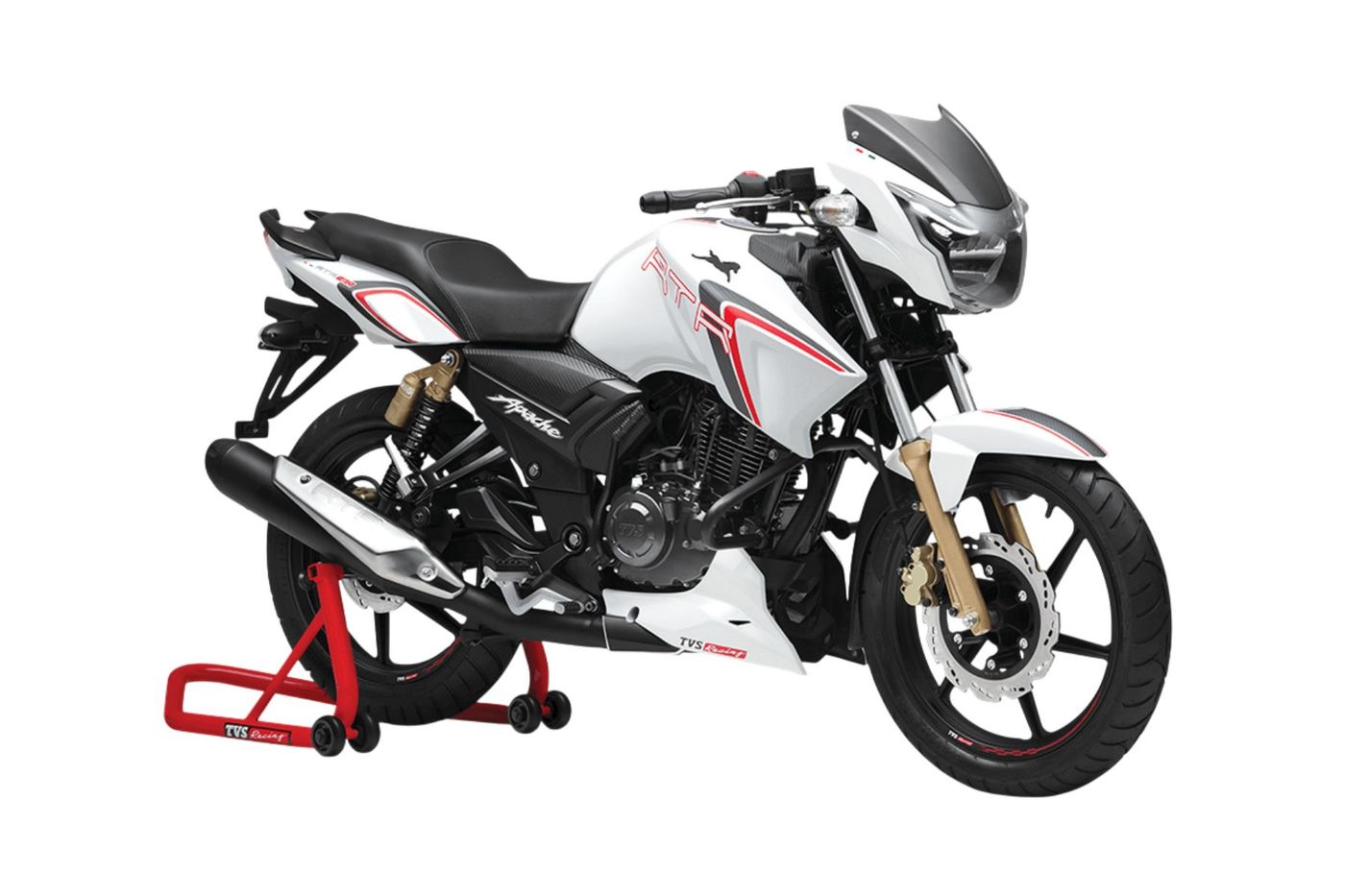 Apache RTR 180 in Pearl White Apache RTR 180 in Pearl White