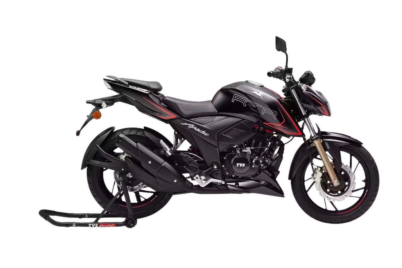 Apache RTR 200 4V in Matte Black Apache RTR 200 4V in Matte Black