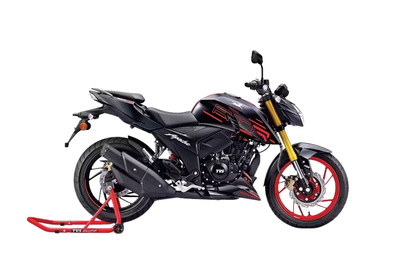 Apache RTR 200 4V in Matte Black Apache RTR 200 4V in Matte Black