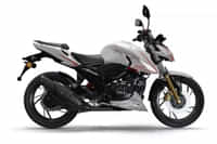 TVS Apache RTR 200 4V Pearl White colour  TVS Apache RTR 200 4V Pearl White colour