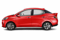 Hyundai Aura 2020-2023 Fiery Red colour Cars