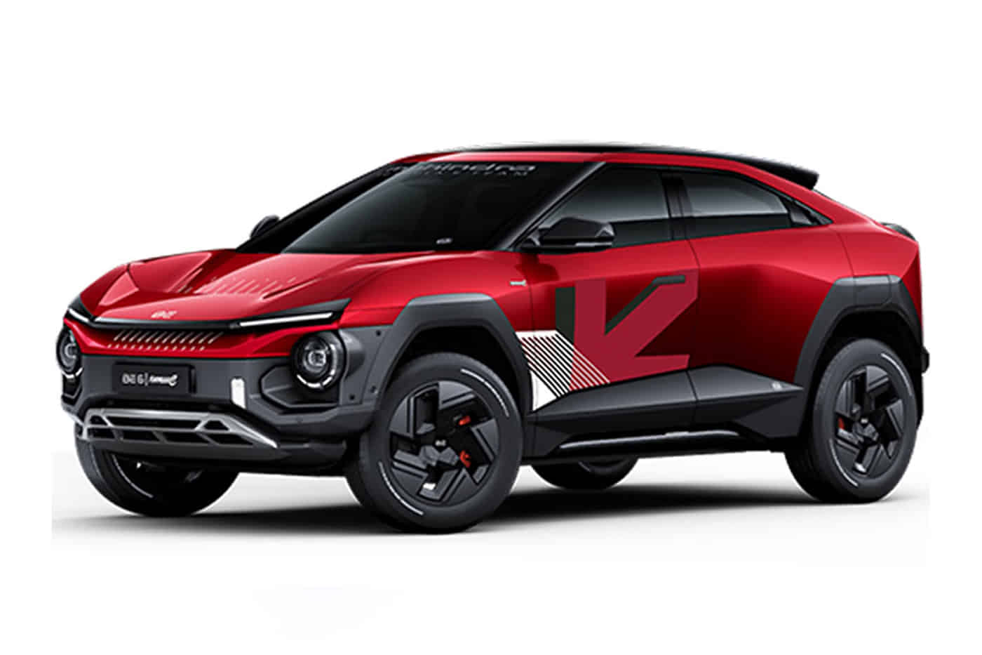 BE 6 in Formula E Red