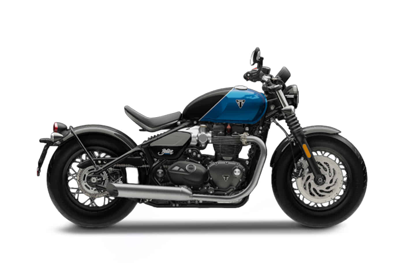 Bonneville Bobber in Interstellar Blue