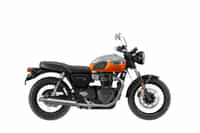 Triumph Bonneville T100 Aluminium & Baja Orange colour 