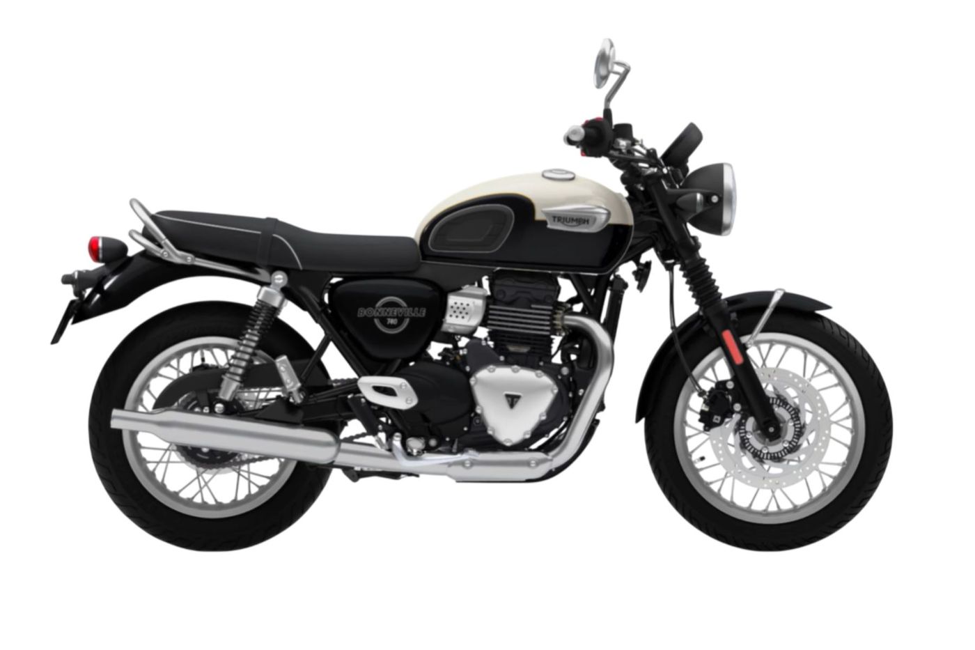 Bonneville T40 in Fusion White / Phantom Black