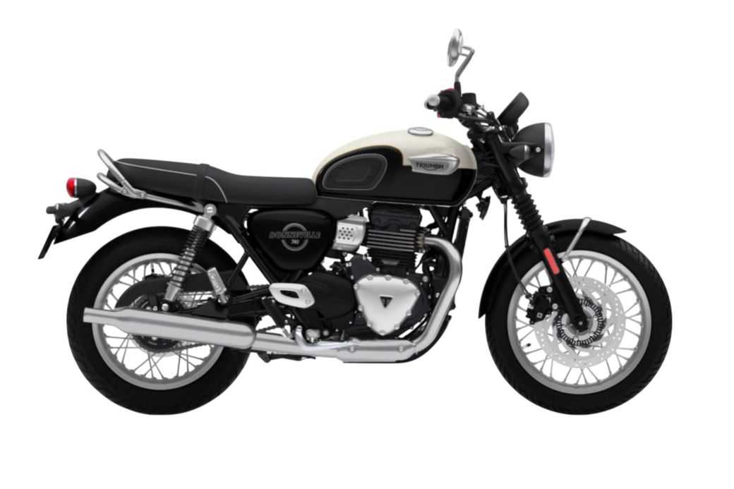 Triumph Bonneville T40 in Fusion White / Phantom Black Triumph Bonneville T40 in Fusion White / Phantom Black