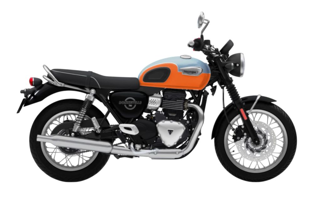 Triumph Bonneville T40 in Meriden Blue / Tangerine Triumph Bonneville T40 in Meriden Blue / Tangerine