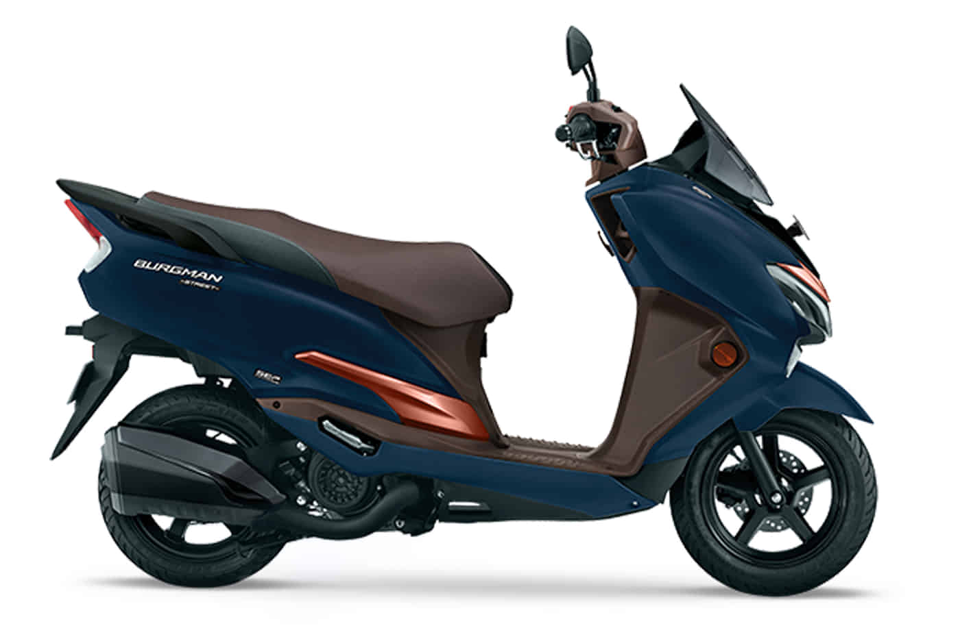 Burgman Street in Met. Mat Stellar Blue / Met. Mat Luxe Copper