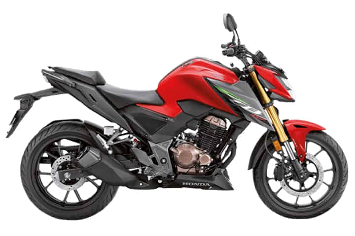 Honda CB300F in SPORTS RED (Green)