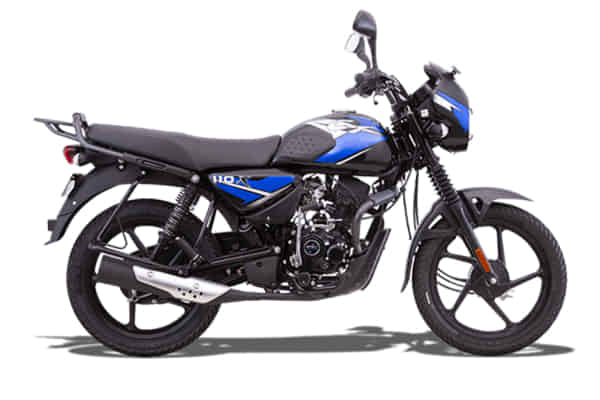 CT 110X BS6 Ebony Black - Blue