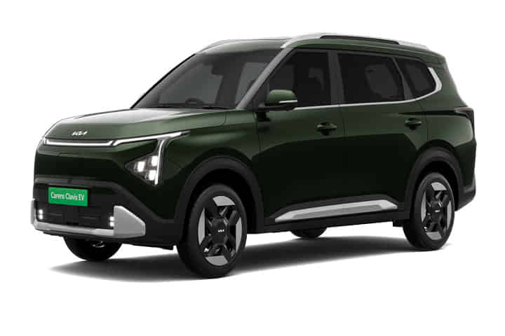 Carens Clavis EV in Pewter Olive