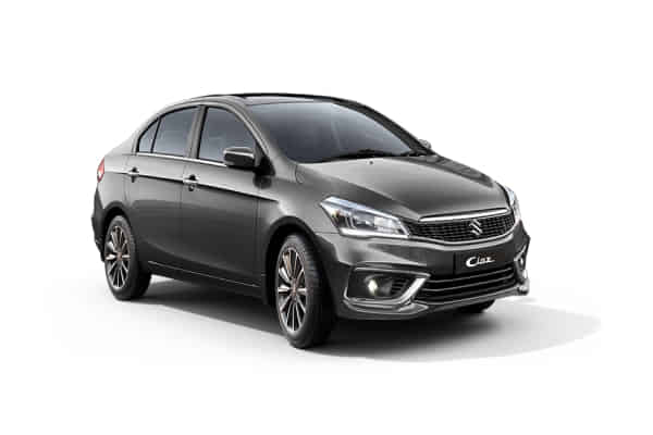 Ciaz in Grandeur Grey And Bluish Black