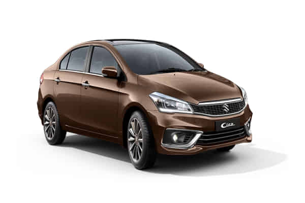 Ciaz in Pearl Metallic Dignity Brown And Bluish Black