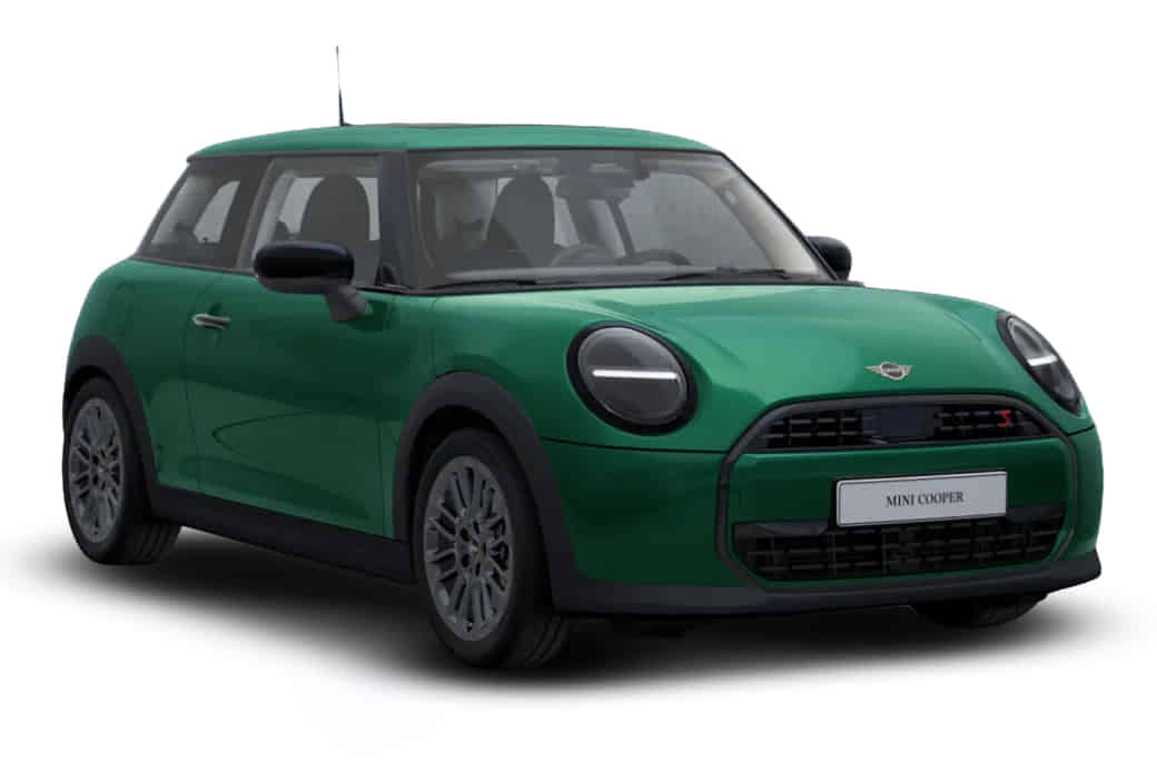 Mini Cooper Convertible in British Racing Green