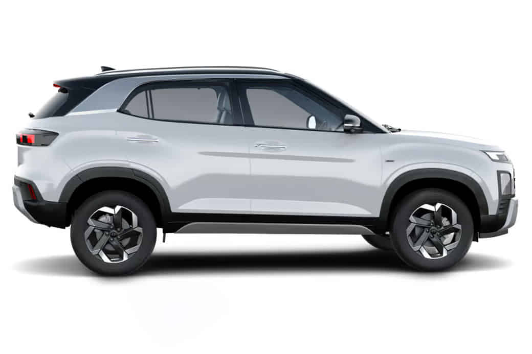 Creta undefined in Atlas White with Titanium Black