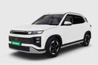 Hyundai Creta Electric Atlas White colour  Hyundai Creta Electric Atlas White colour