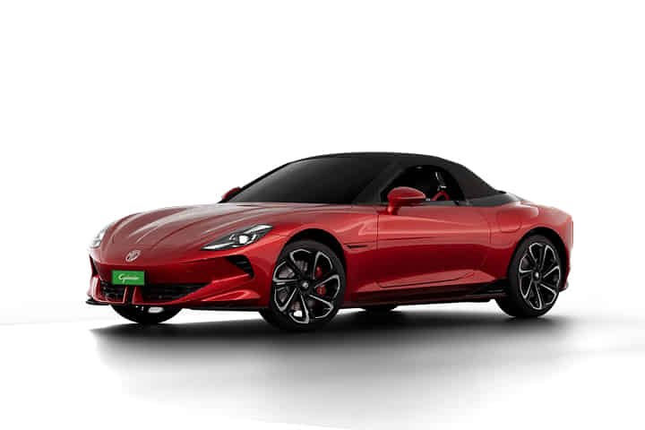 MG Cyberster EV in Flare Red